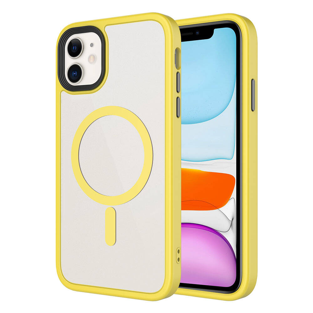 Cepax Matte Magsafe iPhone 11 Mat Arka Yüzey Kablosuz Şarj Özellikli Telefon Kılıfı - 7 Cepax Matte Magsafe iPhone 11 Mat Arka Yüzey Kablosuz Şarj Özellikli Telefon Kılıfı - 7